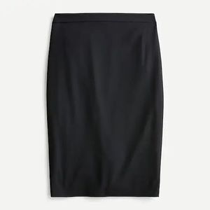 J. Crew No. 2 Black Wool Pencil Skirt. Size 2.